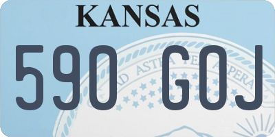 KS license plate 590GOJ