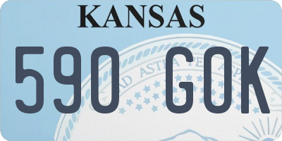 KS license plate 590GOK
