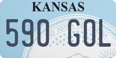 KS license plate 590GOL