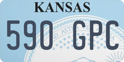 KS license plate 590GPC