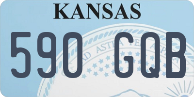 KS license plate 590GQB