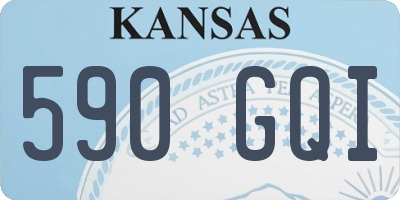 KS license plate 590GQI