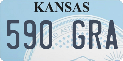 KS license plate 590GRA