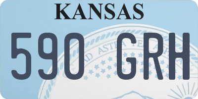 KS license plate 590GRH