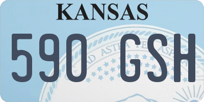 KS license plate 590GSH