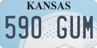 KS license plate 590GUM