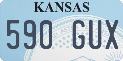 KS license plate 590GUX