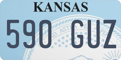 KS license plate 590GUZ