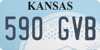 KS license plate 590GVB