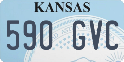 KS license plate 590GVC