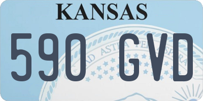 KS license plate 590GVD