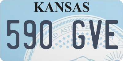 KS license plate 590GVE