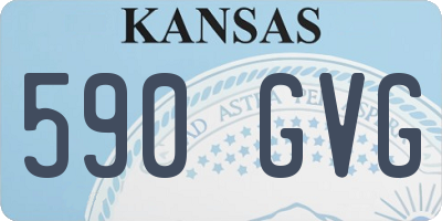 KS license plate 590GVG