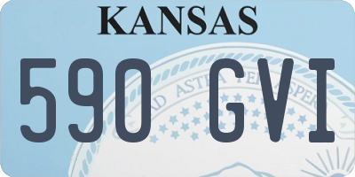 KS license plate 590GVI