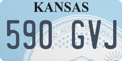 KS license plate 590GVJ