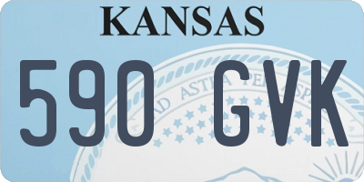 KS license plate 590GVK