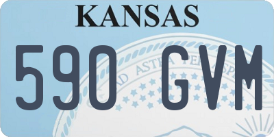 KS license plate 590GVM