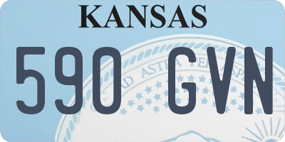 KS license plate 590GVN