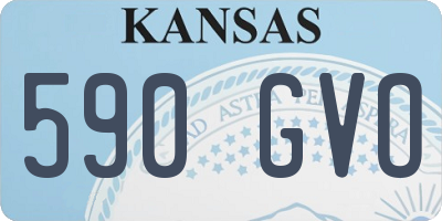 KS license plate 590GVO