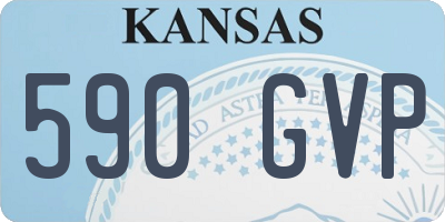KS license plate 590GVP