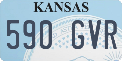 KS license plate 590GVR