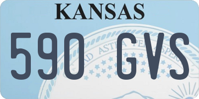 KS license plate 590GVS