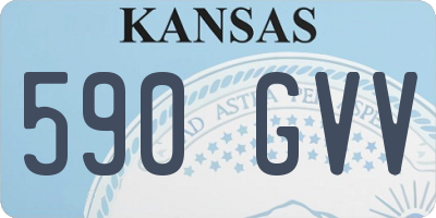 KS license plate 590GVV