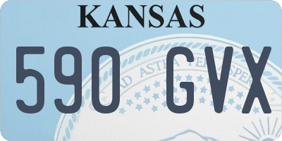 KS license plate 590GVX
