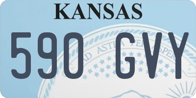 KS license plate 590GVY