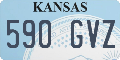 KS license plate 590GVZ