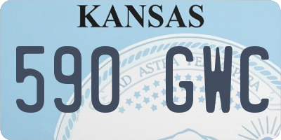 KS license plate 590GWC