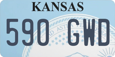 KS license plate 590GWD