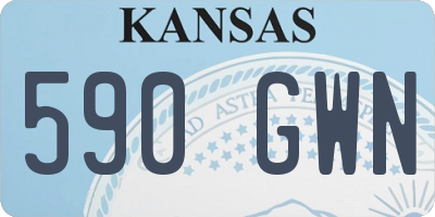 KS license plate 590GWN