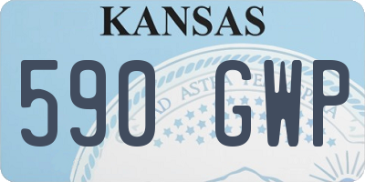 KS license plate 590GWP