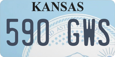 KS license plate 590GWS