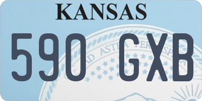 KS license plate 590GXB