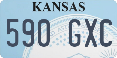 KS license plate 590GXC