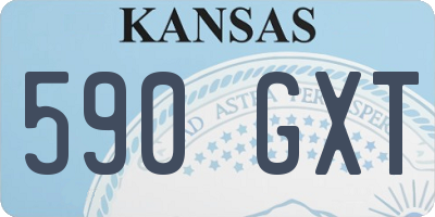 KS license plate 590GXT