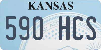 KS license plate 590HCS