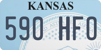 KS license plate 590HFO
