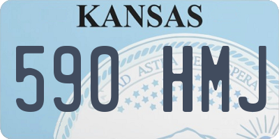 KS license plate 590HMJ