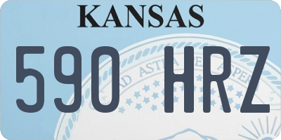 KS license plate 590HRZ