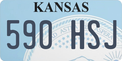 KS license plate 590HSJ