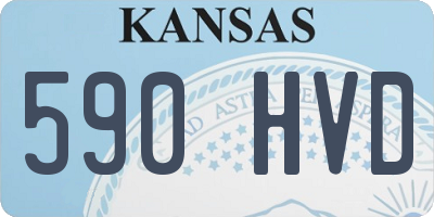 KS license plate 590HVD