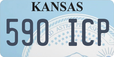 KS license plate 590ICP