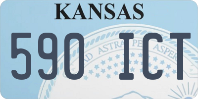 KS license plate 590ICT