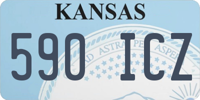 KS license plate 590ICZ