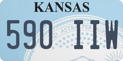 KS license plate 590IIW