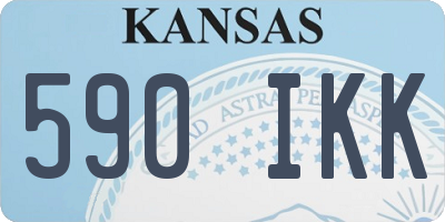 KS license plate 590IKK