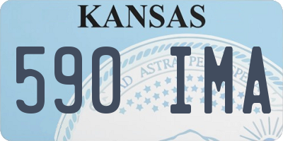 KS license plate 590IMA